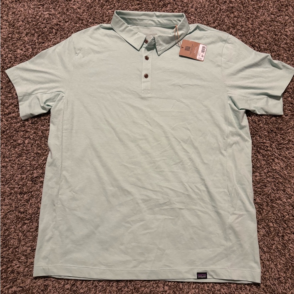 Brand New w/ Tags Patagonia Green Men's Essential Polo Size Medium Retail $69